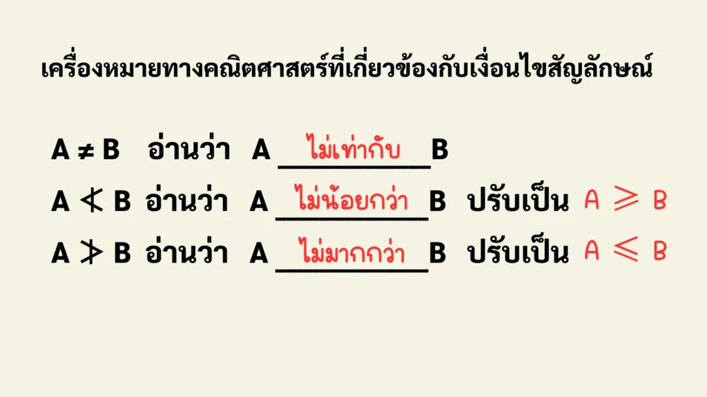 ติว ก.พ. เงื่อนไขสัญลักษณ์ คณิตศาสตร์ พร้อมเทคนิคการวิเคราะห์โจทย์และข้อสรุป